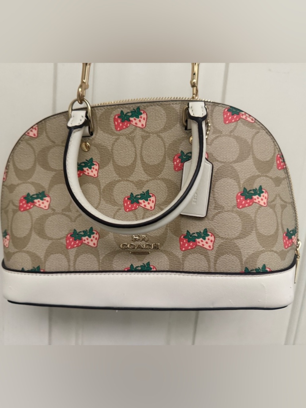 Strawberry Coach Sierra Satchel